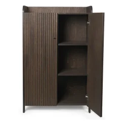 Ferm Living Sill Low cabinet, Dark stained oak Brown