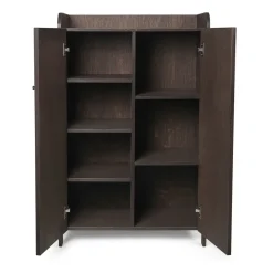 Ferm Living Sill Low cabinet, Dark stained oak Brown