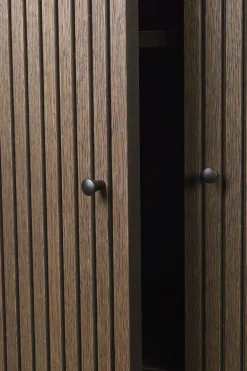 Ferm Living Sill Low cabinet, Dark stained oak Brown