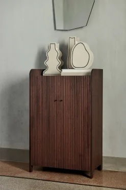 Ferm Living Sill Low cabinet, Dark stained oak Brown