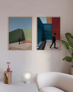 Paper Collective Simplicity of the Moment poster, 50x70 cm GreenBlue Outlet