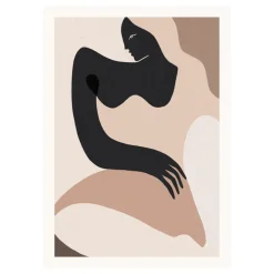 Paper Collective Siren poster, 30x40 cm BeigeBlack