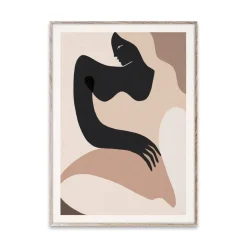 Paper Collective Siren poster, 30x40 cm BeigeBlack