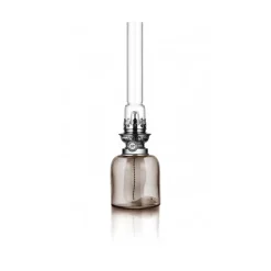 Karlskrona Lampfabrik Skeppsholmen Kerosene Lantern 35 cm, Smoke Silver-colouredTransparent