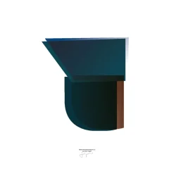 Paper Collective Sketchbook Abstract 03 poster, 30x40 cm Blue
