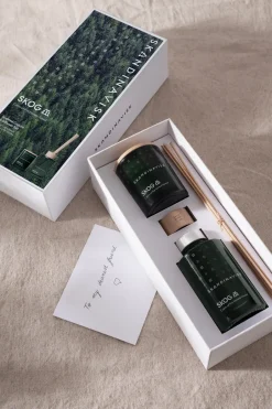 Skandinavisk SKOG scented candle & reed diffuser, 65 g + 100 ml Green Sale