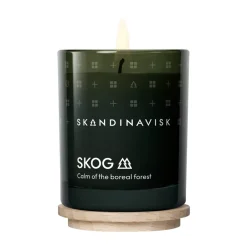 Skandinavisk Skog scented candle with lid, 65 g Green New