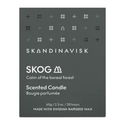 Skandinavisk Skog scented candle with lid, 65 g Green New