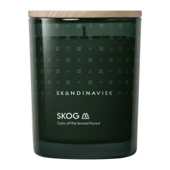 Skandinavisk Skog scented candle with lid, 200 g Green