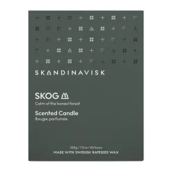 Skandinavisk Skog scented candle with lid, 200 g Green