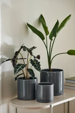 Scandi Living Sleek pot Ø15 cm, Charcoal Grey New