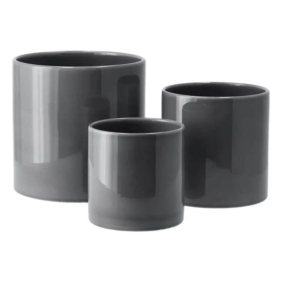 Scandi Living Sleek pot Ø12 cm, Charcoal Grey New