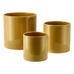Scandi Living Sleek pot Ø12 cm, Mustard Yellow Outlet