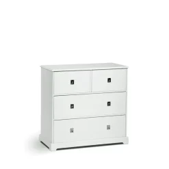 Mavis Smögen chest of drawers, , 4 drawers, chrome White Hot