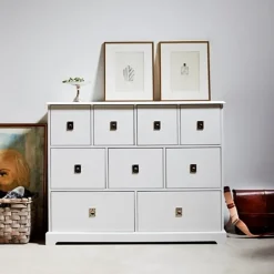 Mavis Smögen chest of drawers, , 9 drawers, chrome White Best