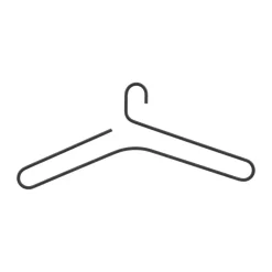 Scandi Living Smooth hanger 5-pack, Black