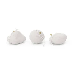 Ferm Living Snowball ornaments Christmas tree decoration 3 pieces, White Hot