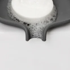 Bosign Soap dish with drainage spout silicone, Grafite Grey Discount
