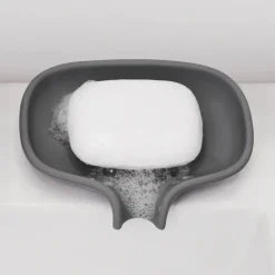Bosign Soap dish with drainage spout silicone, Grafite Grey Discount