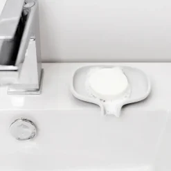 Bosign Soap Saver Flow soap dish with drainage spout small, White Online