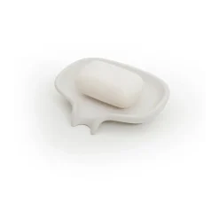 Bosign Soap Saver Flow soap dish with drainage spout concrete, White Best