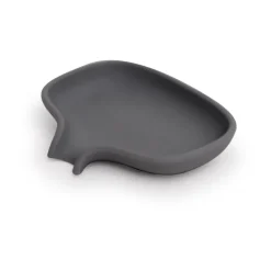 Bosign Soap Saver Flow soap dish with drainage spout small, Graphite Grey Clearance