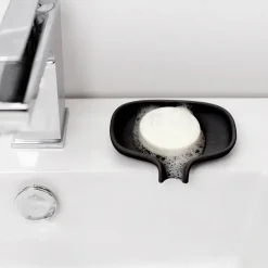 Bosign Soap Saver Flow soap dish with drainage spout small, Black Sale