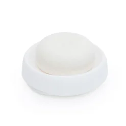 Bosign Soap tray with concealed drain spout in silicone - medium, White Discount