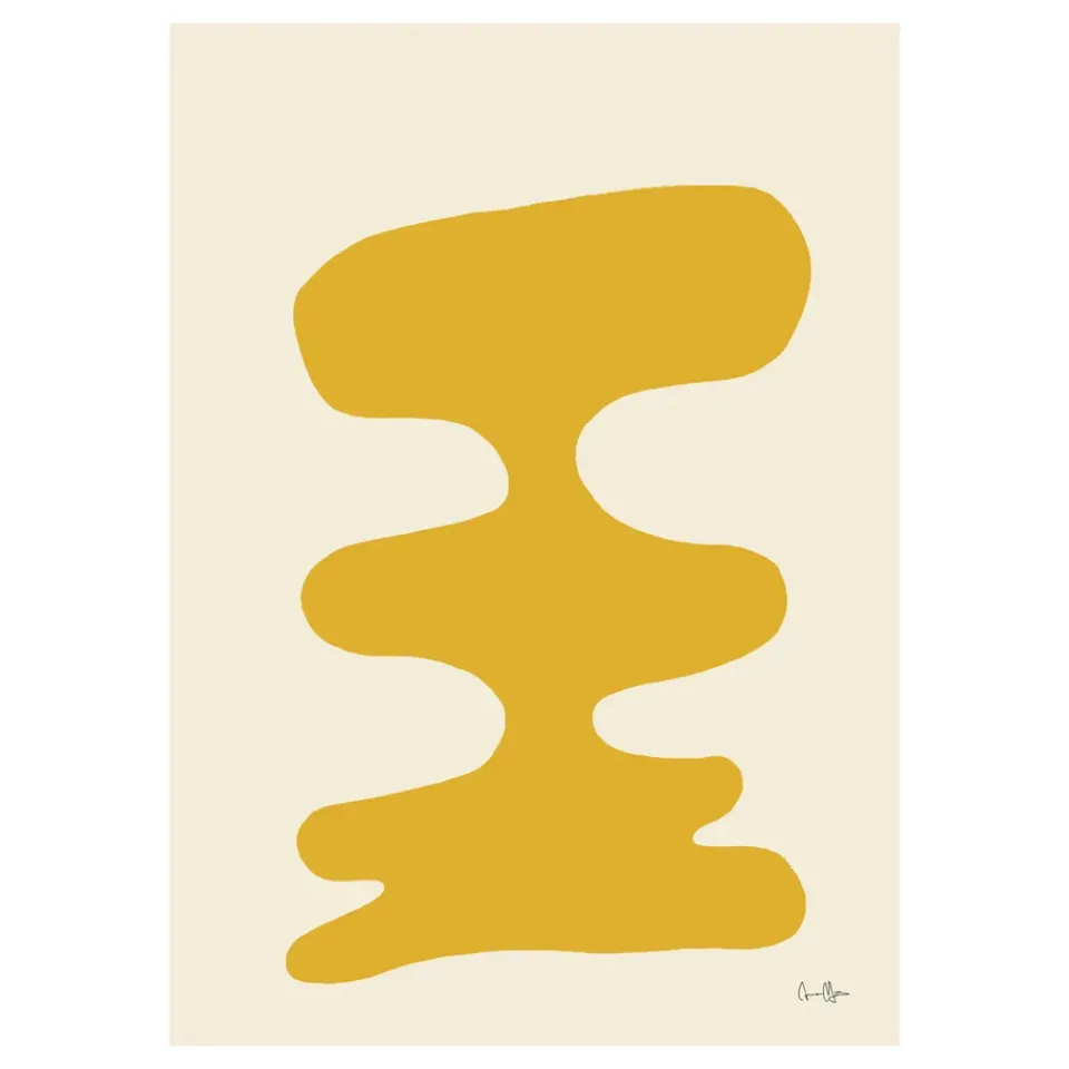 Paper Collective Soft poster, 30x40 cm Yellow Outlet