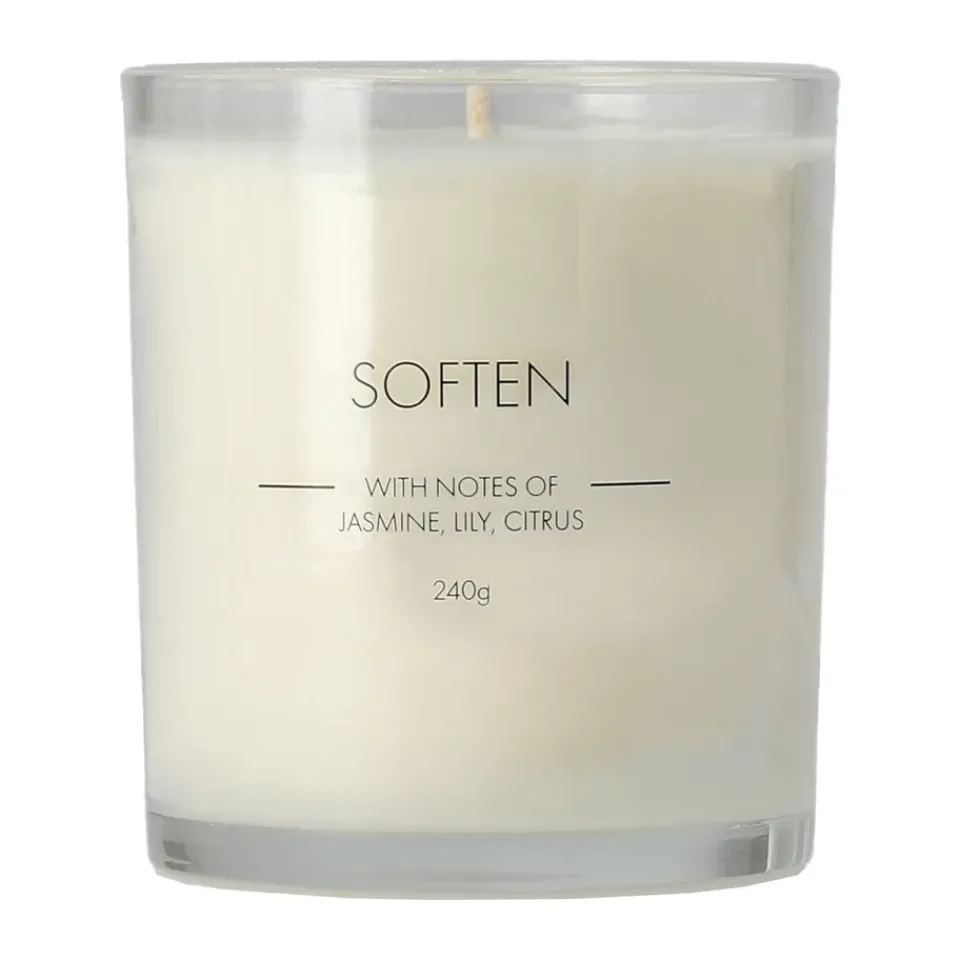Scandi Essentials Soften scented candle, 260 g White Discount