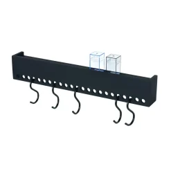 Nomess Copenhagen So-Hooked wall shelf, Black Hot