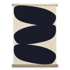 Paper Collective Solid Shapes 01 poster, 50x70 cm Black Best