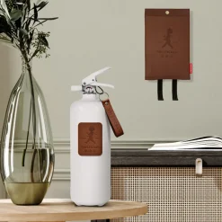 Solstickan Design Solstickan fire blanket leather 120x120 cm, Dark leather BrownBlack