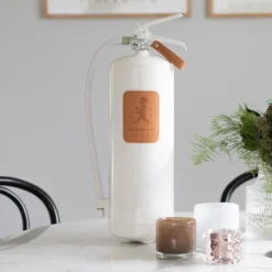 Solstickan Design Solstickan fire extinguisher 6 kg, White-light leather Brown