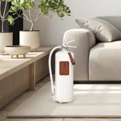 Solstickan Design Solstickan fire extinguisher 6 kg, White-dark leather Brown Outlet