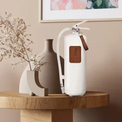 Solstickan Design Solstickan fire extinguisher 6 kg, White-dark leather Brown Outlet