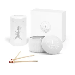 Solstickan Design Solstickan gift box scented candles + matchstick tube, -scented candle eucalyptus White Clearance