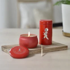 Solstickan Design Solstickan scented candle 25 h, -cinnamon & orange Red
