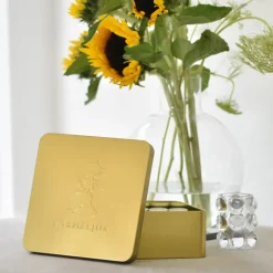 Solstickan Design Solstickan tealight box 21x21 cm, Gold Gold-coloured Clearance