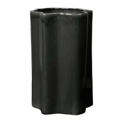 Broste Copenhagen Sonja flower pot H:55 cm, Dark green Black