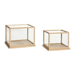 Hübsch Spectacle display box small set of 2, Oak Beige Sale