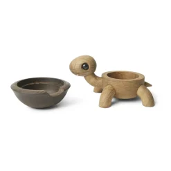 Spring Copenhagen Speedy turtle decoration 4 cm, Oak-ash Beige Online