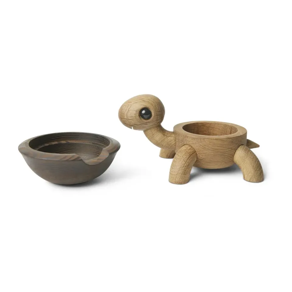 Spring Copenhagen Speedy turtle decoration 4 cm, Oak-ash Beige Online