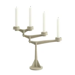 Tom Dixon Spin candle holder mini, Putty Beige Clearance