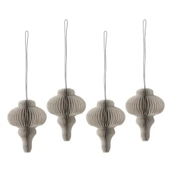 Scandi Living Spira baubles 4-pack, Beige Online