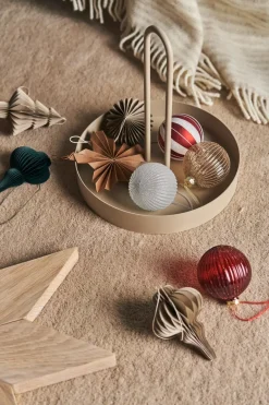 Scandi Living Spira baubles 4-pack, Forest Green Hot