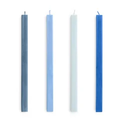 HAY Square Candle light mix 4-pack, s Blue Sale