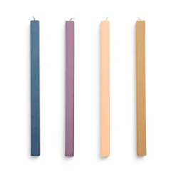 HAY Square Candle light mix 4-pack, Dark Multi Clearance