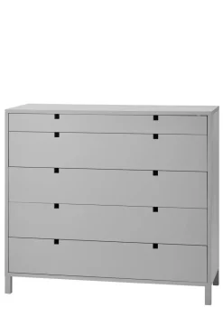 1898 Square dresser 5 drawers, Grey Sale