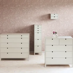 1898 Square dresser 5 drawers, Sand Beige